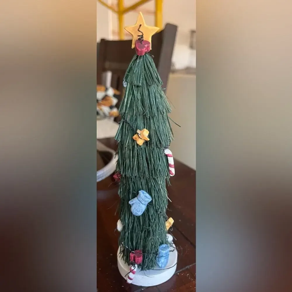 Vintage Christmas tree decoration 8”